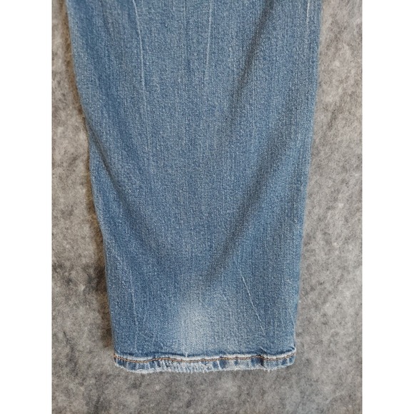 Levis 541 Jeans Mens 39x32 Blue Ahtletic Taper Medium Wash Fade Whiskered Grunge - Picture 8 of 13